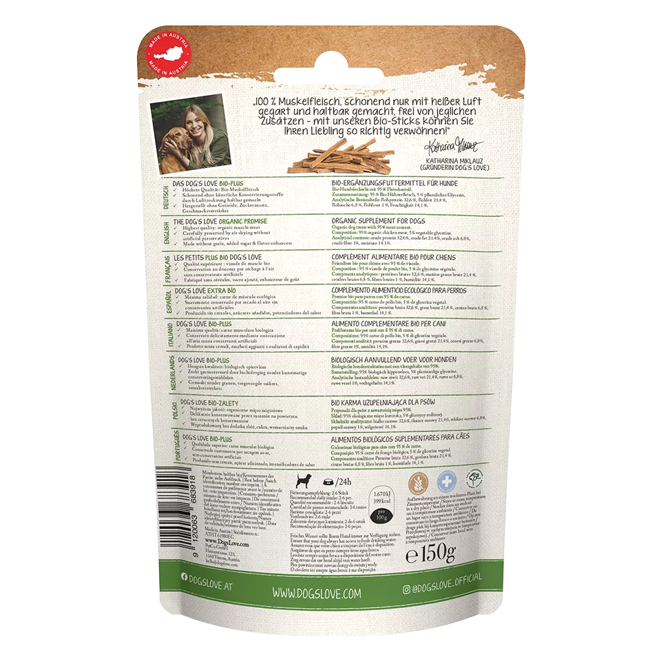 Complemento Alimentico Ecologico Para Perros | Soft Sticks Pollo