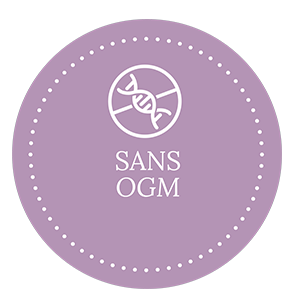 Icône avec la mention : sans OGM