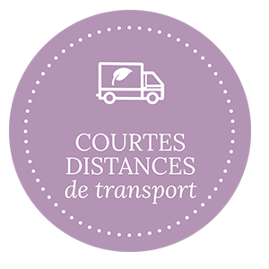 Icône avec la mention : Courtes distances de transport